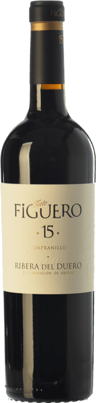 47,95 € Envio grátis | Vinho Tinto Figuero 15 Crianza D.O. Ribera del Duero Castela e Leão Espanha Tempranillo 75 cl