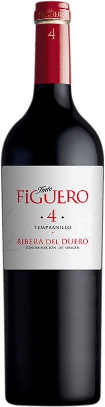 14,95 € Envio grátis | Vinho Tinto Figuero 4 Meses Jovem D.O. Ribera del Duero Castela e Leão Espanha Tempranillo 75 cl