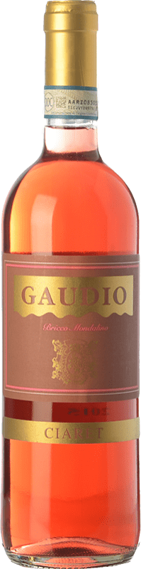 13,95 € Бесплатная доставка | Розовое вино Gaudio Ciaret D.O.C. Monferrato Пьемонте Италия Barbera, Freisa бутылка 75 cl