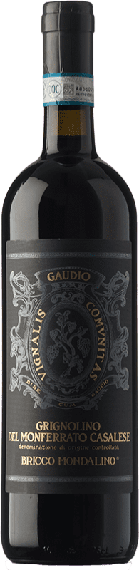 15,95 € Envio grátis | Vinho tinto Gaudio D.O.C. Grignolino del Monferrato Casalese Piemonte Itália Grignolino Garrafa 75 cl