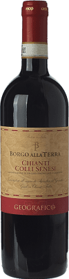 8,95 € Free Shipping | Red wine Geografico Borgo alla Terra D.O.C.G. Chianti Tuscany Italy Sangiovese, Canaiolo Bottle 75 cl
