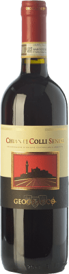 7,95 € Free Shipping | Red wine Geografico Colli Senesi D.O.C.G. Chianti Tuscany Italy Sangiovese, Canaiolo Bottle 75 cl