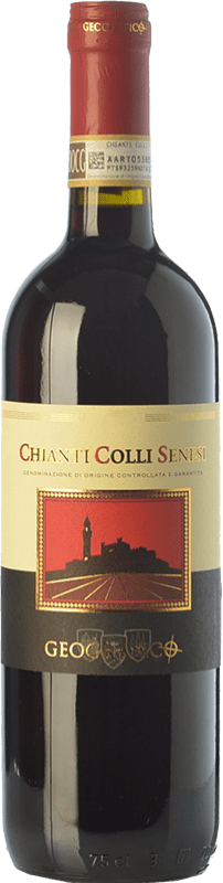 9,95 € Kostenloser Versand | Rotwein Geografico Colli Senesi D.O.C.G. Chianti Toskana Italien Sangiovese, Canaiolo Flasche 75 cl