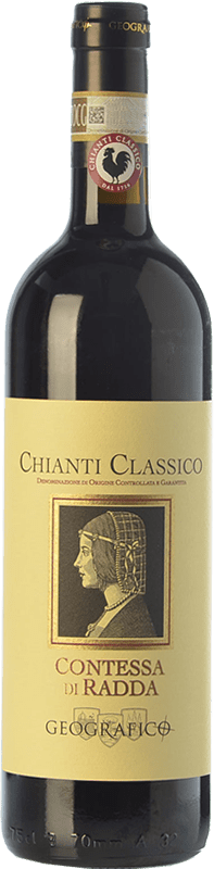 16,95 € Envoi gratuit | Vin Rouge Geografico Contessa di Radda Classique D.O.C.G. Chianti Toscane Italie Sangiovese, Colorino, Canaiolo Bouteille 75 cl