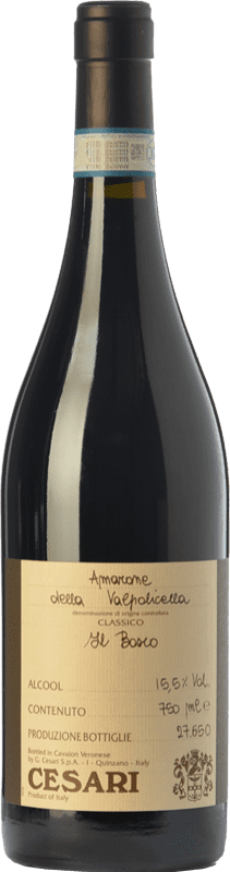 67,95 € Spedizione Gratuita | Vino rosso Cesari Il Bosco D.O.C.G. Amarone della Valpolicella Veneto Italia Corvina, Rondinella Bottiglia 75 cl