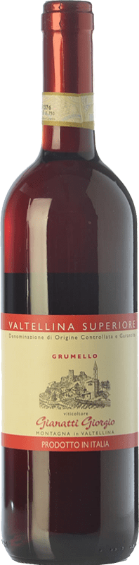 19,95 € 免费送货 | 红酒 Gianatti Giorgio Grumello D.O.C.G. Valtellina Superiore 伦巴第 意大利 Nebbiolo 瓶子 75 cl