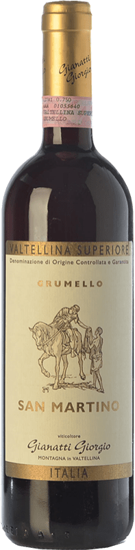 37,95 € Бесплатная доставка | Красное вино Gianatti Giorgio Grumello San Martino D.O.C.G. Valtellina Superiore Ломбардии Италия Nebbiolo бутылка 75 cl