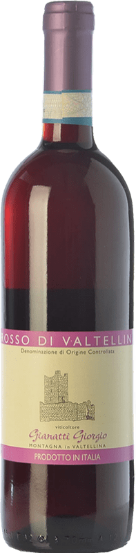 14,95 € Kostenloser Versand | Rotwein Gianatti Giorgio D.O.C. Valtellina Rosso Lombardei Italien Nebbiolo Flasche 75 cl