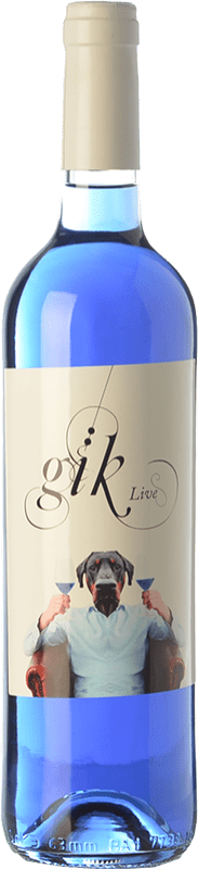 7,95 € Spedizione Gratuita | Vino Bianco Gïk Live Gïk Blue — Edizione Blu, Blue — Blu Spagna Syrah, Garnacha — Grenache, Viura, Macabeo 75 cl
