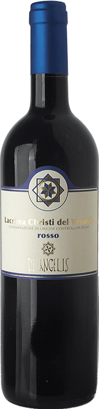 16,95 € Spedizione Gratuita | Vino rosso De Angelis Lacryma Christi Rosso D.O.C. Vesuvio Campania Italia Aglianico, Piedirosso Bottiglia 75 cl