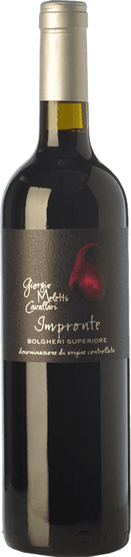 43,95 € Free Shipping | Red wine Giorgio Meletti Cavallari Impronte D.O.C. Bolgheri Tuscany Italy Cabernet Sauvignon, Cabernet Franc Bottle 75 cl