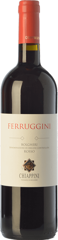 18,95 € Envío gratis | Vino Tinto Chiappini Ferruggini D.O.C. Bolgheri Toscana Italia Syrah, Cabernet Sauvignon, Sangiovese Eco — Ecológico 75 cl