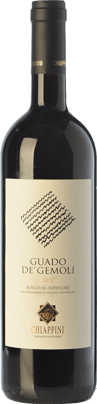 63,95 € Free Shipping | Red Wine Chiappini Guado de' Gemoli Superior D.O.C. Bolgheri Tuscany Italy Merlot, Cabernet Sauvignon Eco — Organic Bottle 75 cl