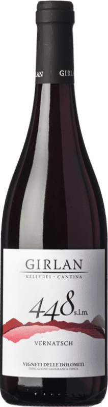 9,95 € Free Shipping | Red wine Girlan 448 S.L.M. Rosso I.G.T. Vigneti delle Dolomiti Trentino Italy Pinot Black, Lagrein, Schiava Bottle 75 cl