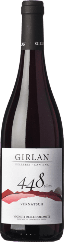 10,95 € Kostenloser Versand | Rotwein Girlan 448 S.L.M. Rosso I.G.T. Vigneti delle Dolomiti Trentino Italien Spätburgunder, Lagrein, Schiava Flasche 75 cl