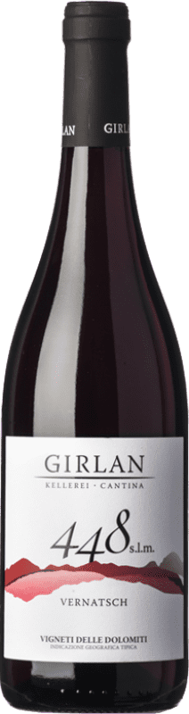10,95 € Envoi gratuit | Vin Rouge Girlan 448 S.L.M I.G.T. Vigneti delle Dolomiti Trentin Italie Pinot Noir, Lagrein, Schiava Bouteille 75 cl