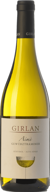 14,95 € Бесплатная доставка | Белое вино Girlan Aimè D.O.C. Alto Adige Трентино-Альто-Адидже Италия Gewürztraminer бутылка 75 cl