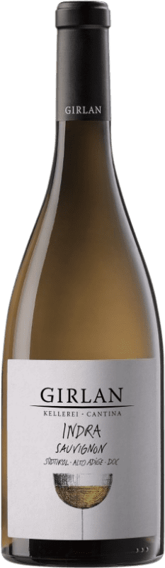 19,95 € Kostenloser Versand | Weißwein Girlan Sauvignon Indra D.O.C. Alto Adige Trentino-Südtirol Italien Sauvignon Flasche 75 cl