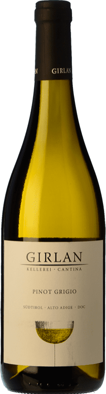 14,95 € Spedizione Gratuita | Vino bianco Girlan D.O.C. Alto Adige Trentino-Alto Adige Italia Pinot Grigio Bottiglia 75 cl
