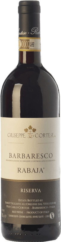113,95 € Kostenloser Versand | Rotwein Giuseppe Cortese Rabajà Reserve D.O.C.G. Barbaresco Piemont Italien Nebbiolo Flasche 75 cl