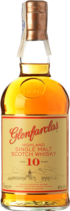 55,95 € Бесплатная доставка | Виски из одного солода Glenfarclas Списайд Объединенное Королевство 10 Лет бутылка 70 cl