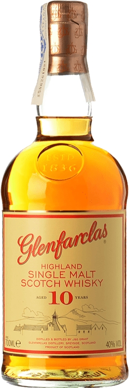 48,95 € Envoi gratuit | Whisky Single Malt Glenfarclas Speyside Royaume-Uni 10 Ans 70 cl