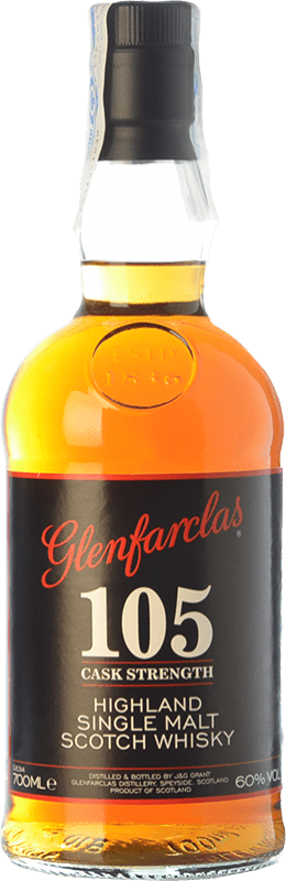 123,95 € 免费送货 | 单一麦芽威士忌 Glenfarclas 105 Cask Strength — 桶强度 斯佩塞 英国 70 cl