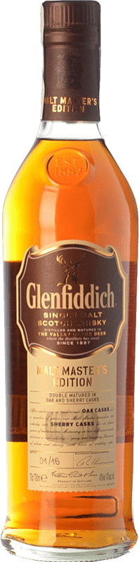 61,95 € Free Shipping | Whisky Single Malt Glenfiddich Malt Master Speyside United Kingdom Bottle 70 cl