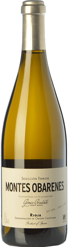 62,95 € Бесплатная доставка | Белое вино Gómez Cruzado Montes Obarenes старения D.O.Ca. Rioja Ла-Риоха Испания Viura, Tempranillo White бутылка 75 cl