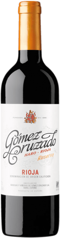 16,95 € Spedizione Gratuita | Vino Rosso Gómez Cruzado Riserva D.O.Ca. Rioja La Rioja Spagna Tempranillo 75 cl