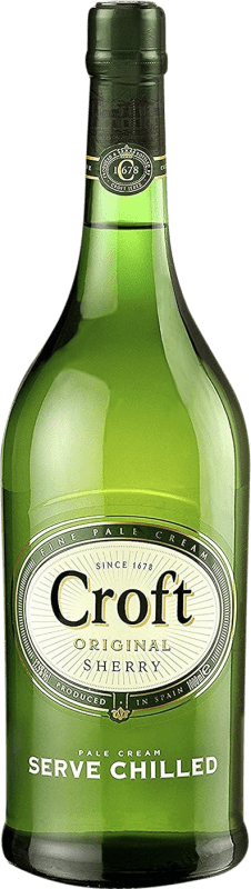 13,95 € Envio grátis | Vinho Generoso Fortificado González Byass Croft Original D.O. Manzanilla-Sanlúcar de Barrameda Andaluzia Espanha Palomino Fino 1 L