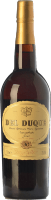 101,95 € Free Shipping | Fortified wine González Byass Del Duque Amontillado Muy Viejo 30 D.O. Manzanilla-Sanlúcar de Barrameda Andalusia Spain Palomino Fino Bottle 75 cl