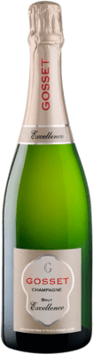 51,95 € Kostenloser Versand | Weißer Sekt Gosset Excellence Brut Reserve A.O.C. Champagne Champagner Frankreich Pinot Schwarz, Chardonnay, Pinot Meunier Flasche 75 cl