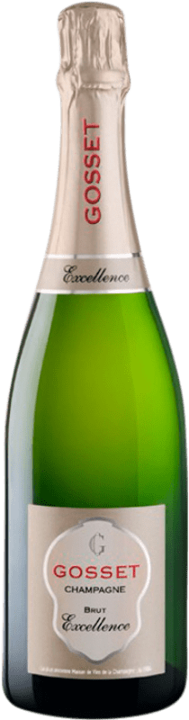 51,95 € Envío gratis | Espumoso blanco Gosset Excellence Brut Reserva A.O.C. Champagne Champagne Francia Pinot Negro, Chardonnay, Pinot Meunier Botella 75 cl