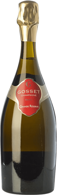 67,95 € Free Shipping | White sparkling Gosset Brut Grand Reserve A.O.C. Champagne Champagne France Pinot Black, Chardonnay, Pinot Meunier Bottle 75 cl