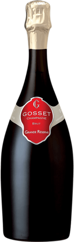69,95 € Envio grátis | Espumante Branco Gosset Brut — Bruto Grande Reserva A.O.C. Champagne Champagne França Pinot Noir, Chardonnay, Pinot Meunier 75 cl