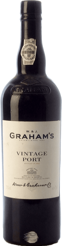 189,95 € Бесплатная доставка | Креплёное вино Graham's Vintage I.G. Porto порто Португалия Touriga Nacional 75 cl