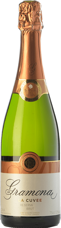 19,95 € 免费送货 | 白起泡酒 Gramona La Cuvée 香槟 预订 D.O. Cava 加泰罗尼亚 西班牙 Macabeo, Xarel·lo 瓶子 75 cl