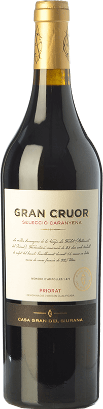 88,95 € Envío gratis | Vino Tinto Gran del Siurana Gran Cruor Caranyena Selección Crianza D.O.Ca. Priorat Cataluña España Cariñena 75 cl