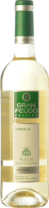 8,95 € Envio grátis | Vinho branco Gran Feudo Edición D.O. Rueda Castela e Leão Espanha Verdejo Garrafa 75 cl
