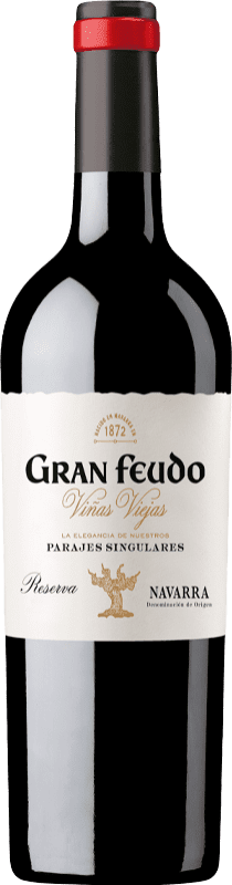 19,95 € Envio grátis | Vinho Tinto Gran Feudo Viñas Viejas Parajes Singulares Viñas Viejas VV Vinhas Velhas Reserva D.O. Navarra Navarra Espanha Tempranillo, Grenache Garrafa 75 cl