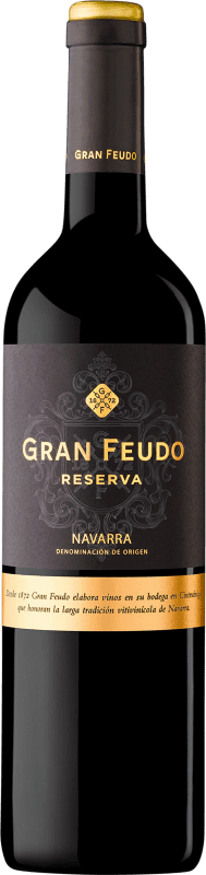 8,95 € Envío gratis | Vino tinto Gran Feudo Reserva D.O. Navarra Navarra España Tempranillo, Merlot, Cabernet Sauvignon Botella 75 cl