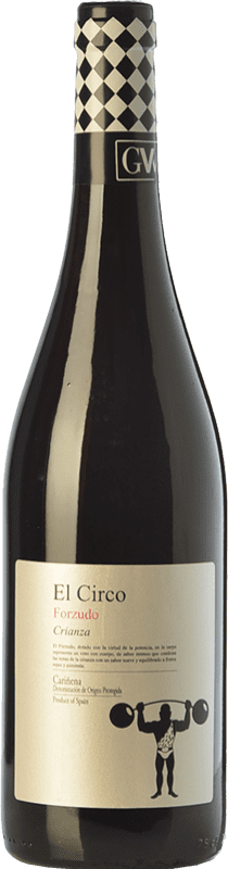 4,95 € Envio grátis | Vinho Tinto Grandes Vinos El Circo Forzudo Jovem D.O. Cariñena Aragão Espanha Tempranillo, Garnacha — Grenache, Cabernet Sauvignon, Cariñena — Carignan 75 cl