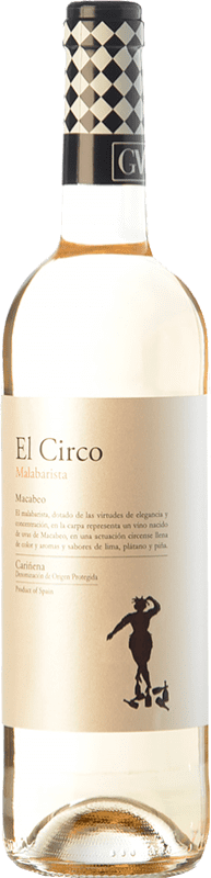 4,95 € Free Shipping | White wine Grandes Vinos El Circo Malabarista Joven D.O. Cariñena Aragon Spain Macabeo Bottle 75 cl