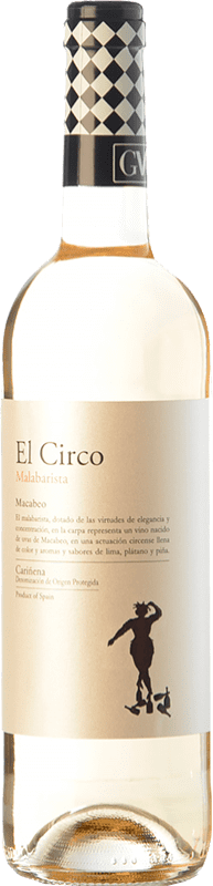 4,95 € Бесплатная доставка | Белое вино Grandes Vinos El Circo Malabarista молодое D.O. Cariñena Арагон Испания Macabeo — Макабео 75 cl