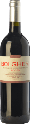 29,95 € Free Shipping | Red wine Grattamacco Rosso D.O.C. Bolgheri Tuscany Italy Merlot, Cabernet Sauvignon, Sangiovese, Cabernet Franc Bottle 75 cl