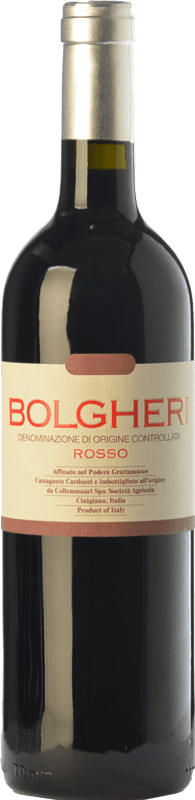 29,95 € Envoi gratuit | Vin Rouge Grattamacco D.O.C. Bolgheri Toscane Italie Merlot, Cabernet Sauvignon, Sangiovese, Cabernet Franc Eco — Biologique Bouteille 75 cl
