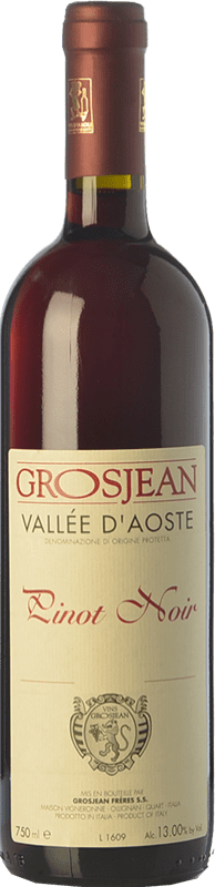 17,95 € Бесплатная доставка | Красное вино Grosjean Pinot Nero D.O.C. Valle d'Aosta Валле д'Аоста Италия Pinot Black бутылка 75 cl