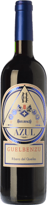 7,95 € Free Shipping | Red wine Guelbenzu Azul Young I.G.P. Vino de la Tierra Ribera del Queiles Aragon Spain Tempranillo, Merlot, Cabernet Sauvignon Bottle 75 cl