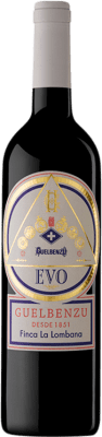 18,95 € Бесплатная доставка | Красное вино Guelbenzu Evo Crianza — Крианса I.G.P. Vino de la Tierra Ribera del Queiles Арагон Испания Tempranillo — Темпранильо, Merlot — Мерло, Cabernet Sauvignon — Каберне Совиньон 75 cl
